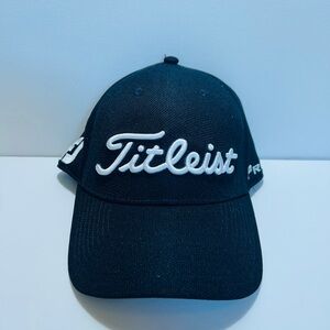 Titleist Dark Black Cap with White Logo